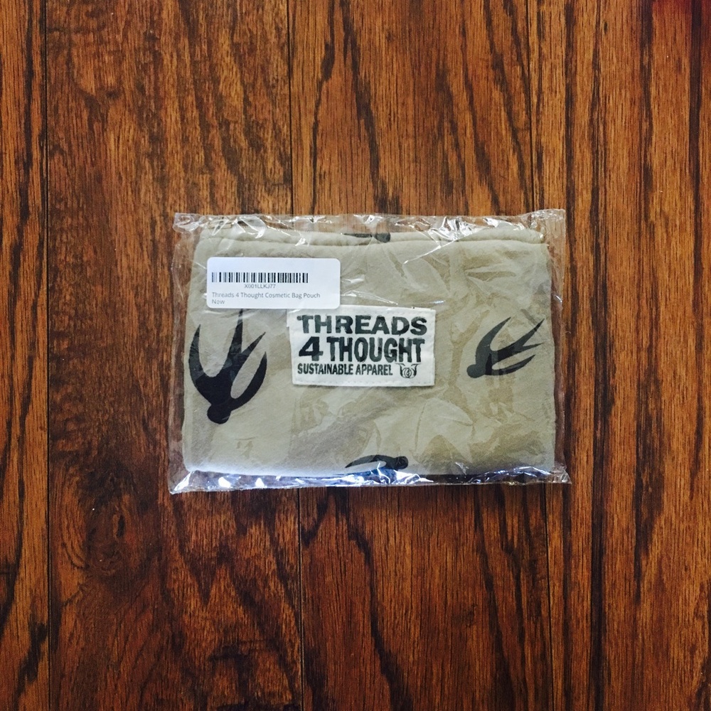 Threads 4 Thought cosmetic makeup pouch bag NWT